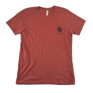 Men's Come Sail Away T-shirt Medium Red Double-Sided Tigs Soft sz M